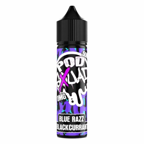 Blue Razz Blackcurrant - Pod Squad 50ml - Bar Juice 50/50 by Xtrm Bar