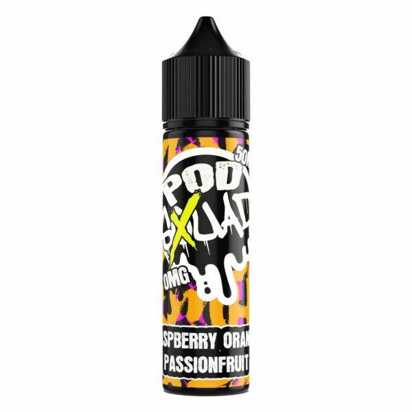 Raspberry Orange Passionfruit - Pod Squad 50ml - Bar Juice 50/50 by Xtrm Bar